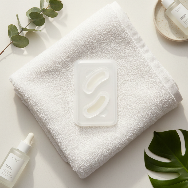 Vegan Organic Herbal Gel Eye Mask Powder - Moisturizing Brightening Anti-Wrinkle