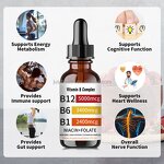 B Complex Liquid Drops Manufacturer - Sublingual Vitamins B12 B6 B1 for Immune & Energy Metabolism