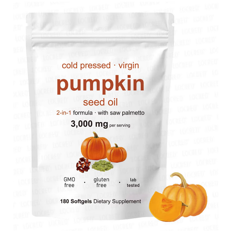 Pumpkin Seed Oil Softgels Manufacturer - Cold Pressed 2-in-1 with Saw Palmetto for Prostate & Urinary Health