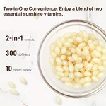 Vitamin D3 K2 Supplement Softgels with Virgin Coconut Oil for Bone & Heart Health - Manufacturer