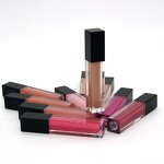 Lip Gloss Manufacturer - Private Label Vegan Waterproof Liquid Lipstick in Square Tube with Black Lid