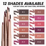 Lip Pencil Manufacturer - Waterproof Vegan Lip Liner in 12 Colors