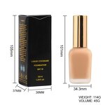 SPF 15 Vegan Sunscreen Foundation - Long-lasting Matte Waterproof Coverage