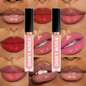 Lip Gloss Manufacturer - Private Label Vegan Pigment Base Gel in Plumping, Glossy, Matte & Glitter Finishes with Custom Packaging