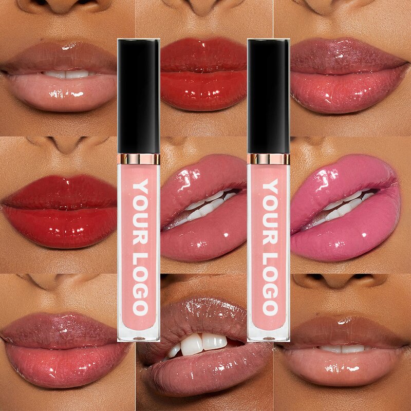 Lip Gloss Manufacturer - Private Label Vegan Pigment Base Gel in Plumping, Glossy, Matte & Glitter Finishes with Custom Packaging