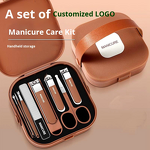 Beauty Set Manufacturer - Anti-Splash Hand Pull Nail Clipper Set in Carbon Steel with Storage Case