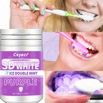 Herbal Whitening Tooth Powder Manufacturer - Purple & White Formula for Teeth Stain Removal