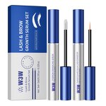 Private Label Eyelash & Eyebrow Growth Serum Set - Waterproof Nourishing Enhancing Formula