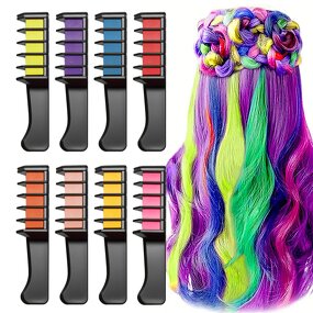 Hair Chalk Combo Kit Manufacturer - Temporary Color DIY Magic Comb Set