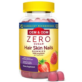 Biotin Gummies Manufacturer - Private Label & ODM for Women with Vitamin C Antioxidant