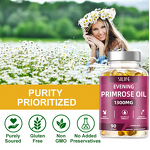 Evening Primrose Oil Soft Gel Supplements Manufacturer - 1300mg, OEM for Women