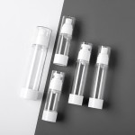 真空旋转泵瓶供应商-15ml 30ml 50ml化妆品乳液面霜塑料瓶