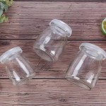 玻璃布丁杯生产商-100ml-200ml 6oz空食品存储牛奶布丁酸奶罐