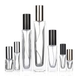 玻璃香水瓶生产商-5ml-100ml方形透明玻璃喷雾器细雾喷雾