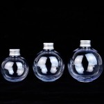 球形瓶生产商-50ml-100ml PET塑料球形圣诞树装饰品