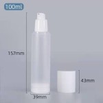 真空泵瓶工厂-100ml磨砂空PP塑料护肤品包装