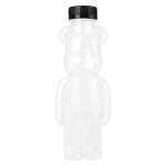 熊形果汁瓶供应商-350ml-500ml工厂批发一次性空塑料瓶