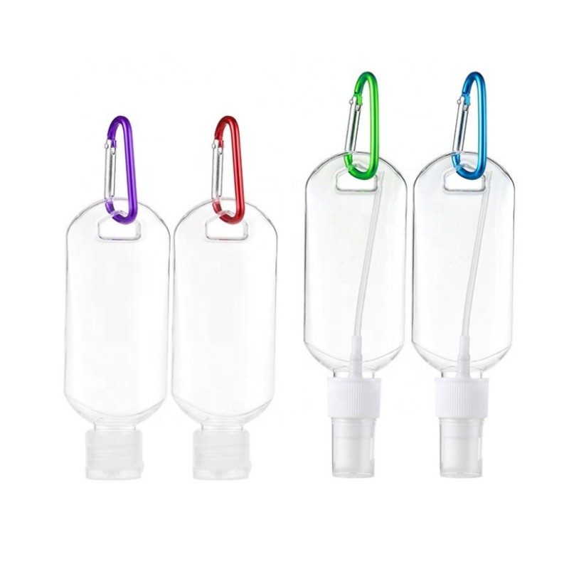 Travel Spray Bottle Manufacturer - 30ml 50ml 1.6oz Keychain Refillable Squeeze Tube with Flip Cap