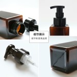 泡沫泵瓶生产商-450ml PETG方形液体皂分配器洗面奶瓶