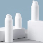 真空泵瓶供应商-15ml 30ml 50ml白色空PP塑料化妆品容器