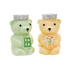 熊形瓶生产商-500ml熊形透明塑料饮料瓶环保PET