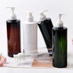 乳液泵瓶工厂-500ml 16oz PET塑料沐浴露洗发水身体乳液容器