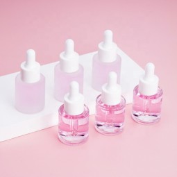 空滴管瓶工厂-20ml 0.6oz圆形圆柱体化妆品精华精油