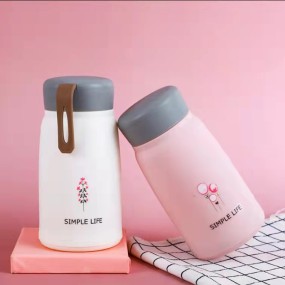 Glass Drink Bottle Supplier - Wholesale 360ml Cute Advertising Gift Glass Bottle Kids Drinking