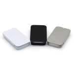 Matte Metal Tin Factory - Wholesale Price Matte Black Metal Packaging Tins Can Boxes with Lid