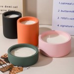 Ceramic Candle Vessel Factory - 250g-300g Many Colors Elegant Candle Container Custom Jar
