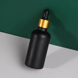 磨砂滴管瓶工厂-5ml-100ml玻璃刻度滴管磨砂黑色精油