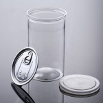 化妆品面霜罐供应商-150ml-300ml透明PET塑料化妆品面霜罐带盖
