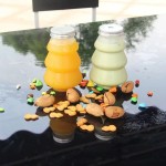 圣诞树瓶工厂-500ml 16oz PET塑料零食食品存储容器果汁罐