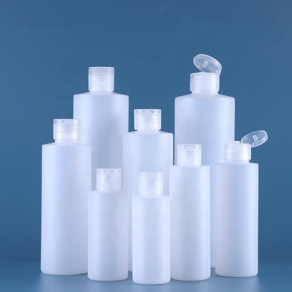 挤压瓶供应商-200ml HDPE塑料乳液瓶带翻盖螺旋盖