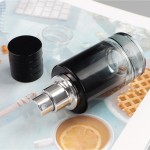 渐变香水瓶生产商-30ml 1oz可再灌装豪华渐变圆形圆柱体玻璃