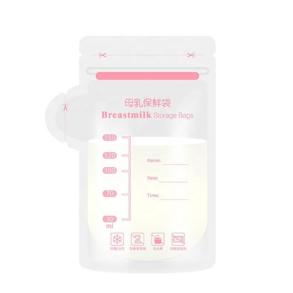 可重复使用存储袋生产商-150ml Misuta可重复使用母乳存储冷却袋