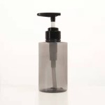 洗发水瓶供应商-300ml 500ml蓝色琥珀色圆形塑料洗发水包装护发素瓶