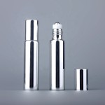 豪华滚珠瓶工厂-10ml金色银色黑色UV印刷玻璃精油瓶