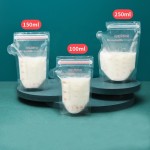 母乳存储袋工厂-200ML/7OZ无BPA防漏婴儿食品自立袋