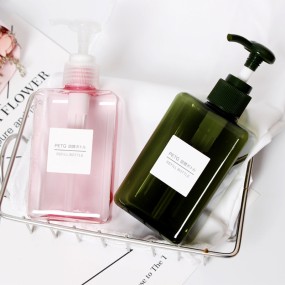 Lotion Pump Bottle Factory - 8oz 250ml Square PETG PP Plastic Soap Shampoo Dispenser