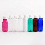 翻盖瓶供应商-30ml 50ml 100ml白色PET透明化妆品包装瓶