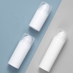 真空泵瓶供应商-15ml 30ml 50ml白色空PP塑料化妆品容器