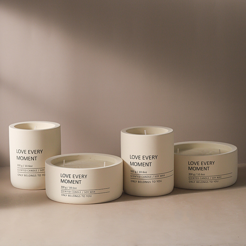 Ceramic Candle Holder Manufacturer - 250g-300g Empty Ceramic Container Frosted Matte Colors