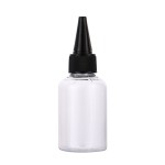 迷你挤压瓶生产商-50ml PET塑料扭盖护发油涂抹器