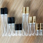 带盒香水瓶生产商-定制标识彩色纸包装5ml 10ml空瓶