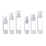 真空旋转泵瓶供应商-15ml 30ml 50ml化妆品乳液面霜塑料瓶