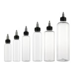 子弹形瓶生产商-30ml-500ml PET透明护发油调味品蜂蜜挤压瓶