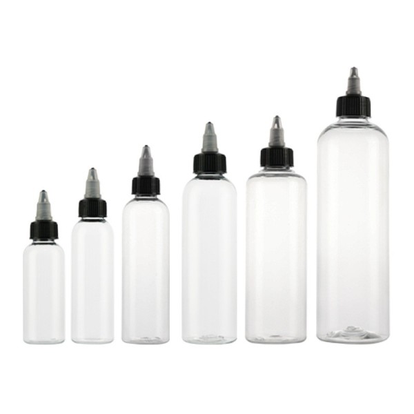子弹形瓶生产商-30ml-500ml PET透明护发油调味品蜂蜜挤压瓶