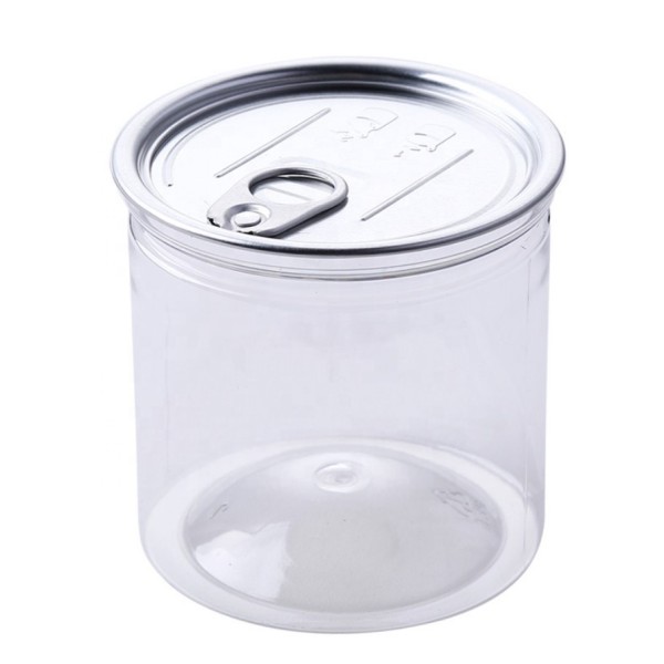 化妆品面霜罐供应商-150ml-300ml透明PET塑料化妆品面霜罐带盖