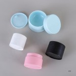面霜容器供应商-5ml-120ml白色黑色蓝色粉色塑料圆形面霜罐带盖
